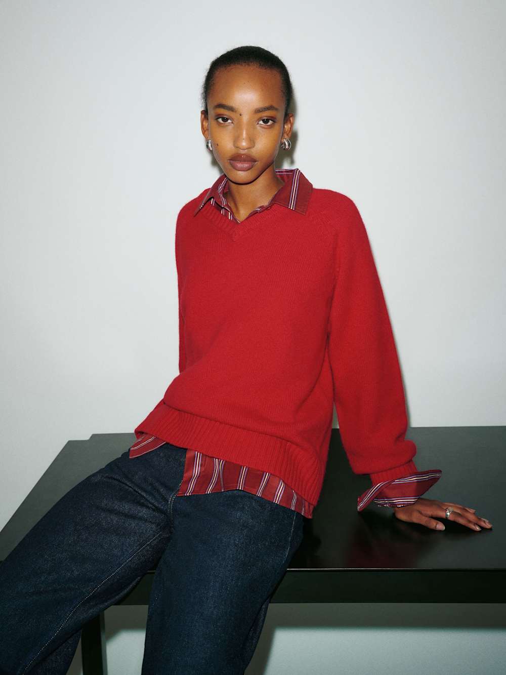 Beth Regenerative Wool V-Neck