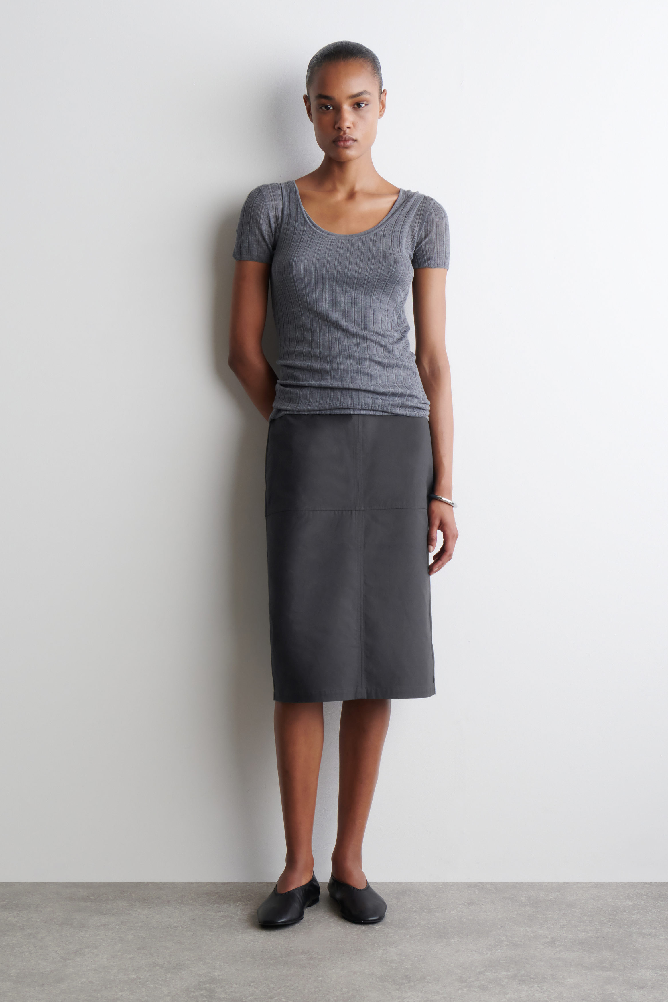 Cotton Pencil Skirt