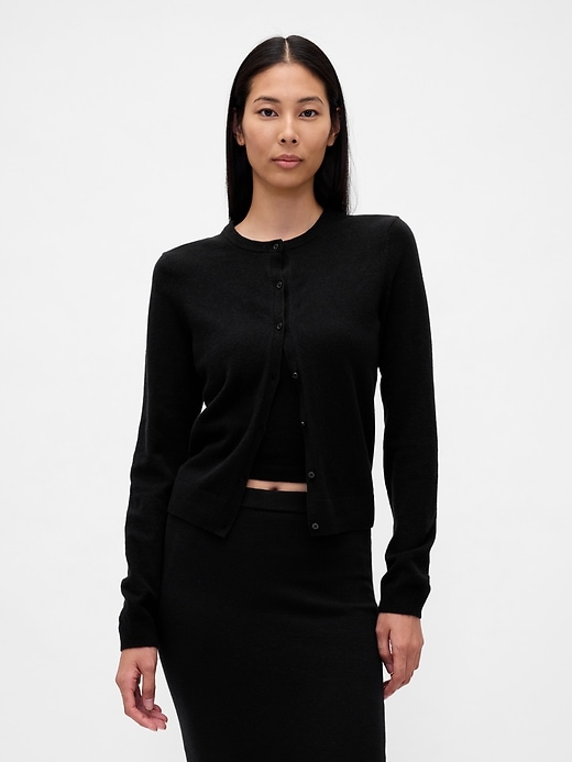 Cashsoft Crop Cardigan