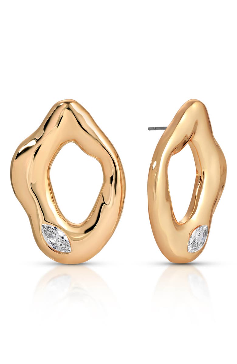 Liquid Metal Drop Earrings