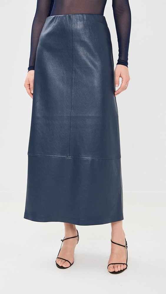 Le Bop Betty Faux Leather Maxi Skirt