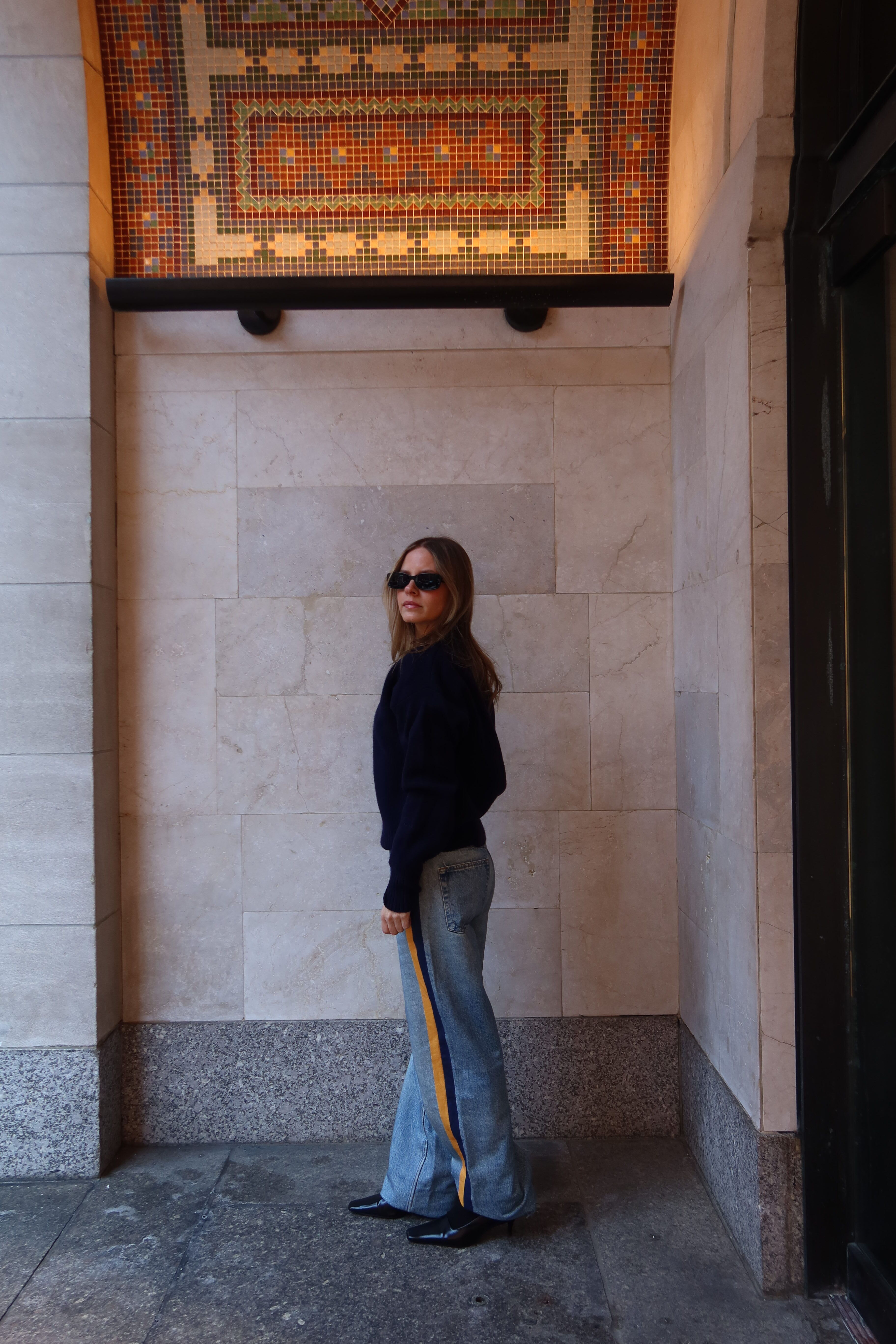 nikki wears rag &amp; Bone miramar pants