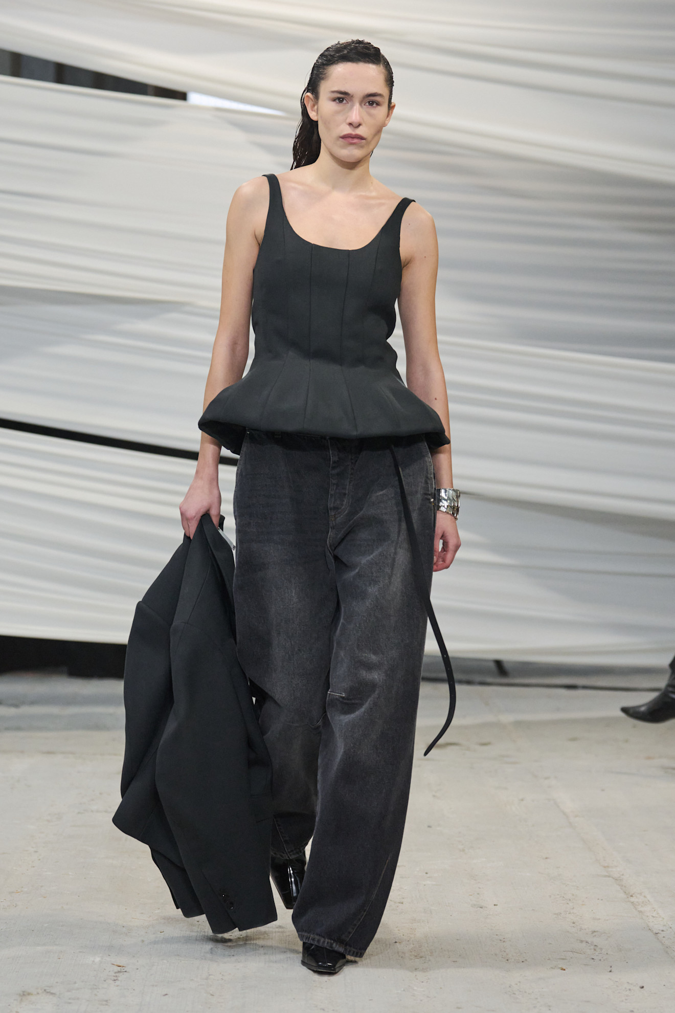 Photo of model on runway at Copenhagen Fashion Week Fall Winter 2026.