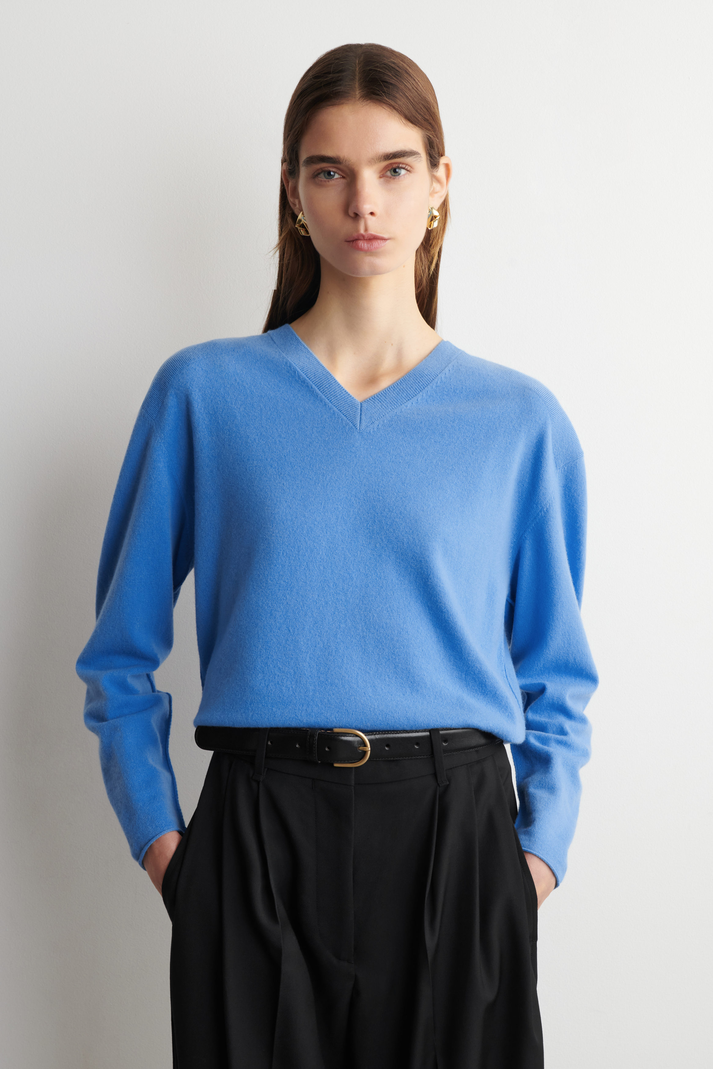 Merino Wool V-Neck Sweater