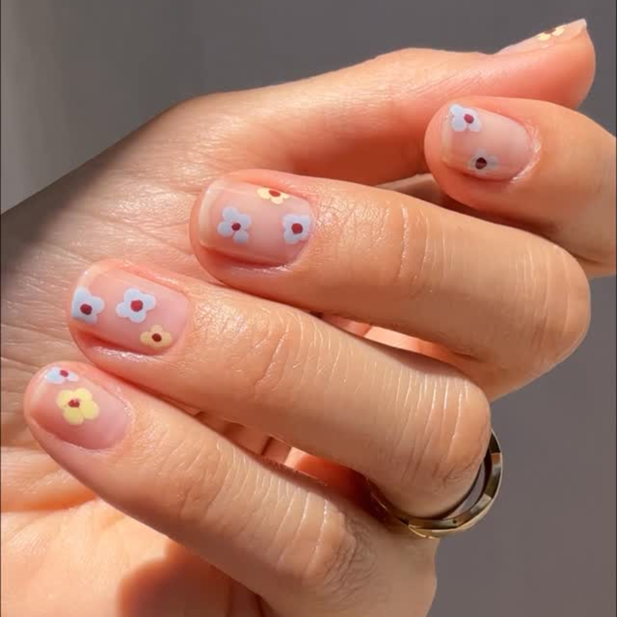 Negative space floral designs