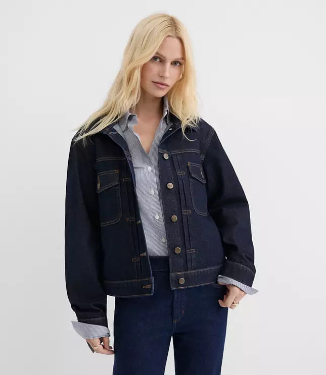 Rivete Denim Trucker Jacket in Nova Wash