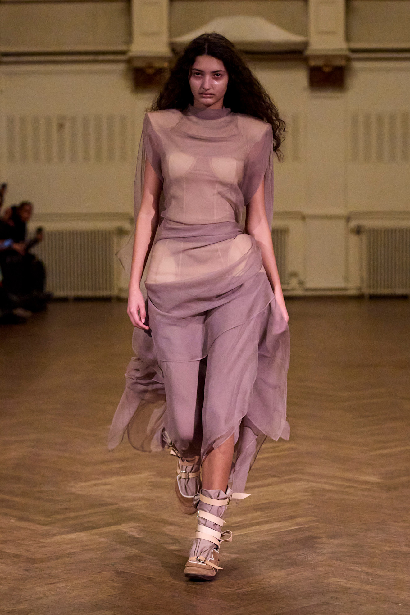 Model on the runway during Copenhagen Fashion Week Fall Winter 2026 shows.