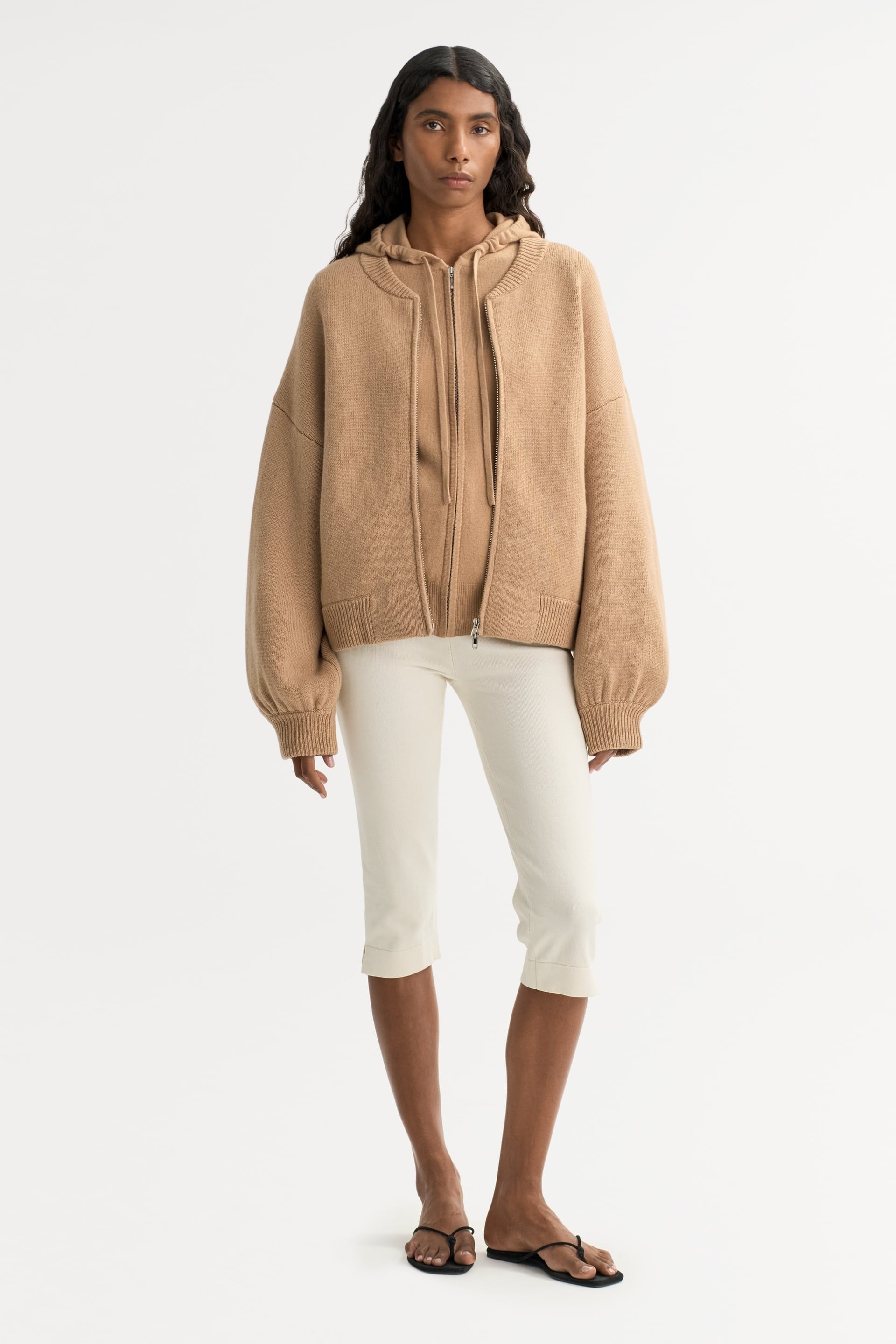 soft goat, Bomber Cardigan