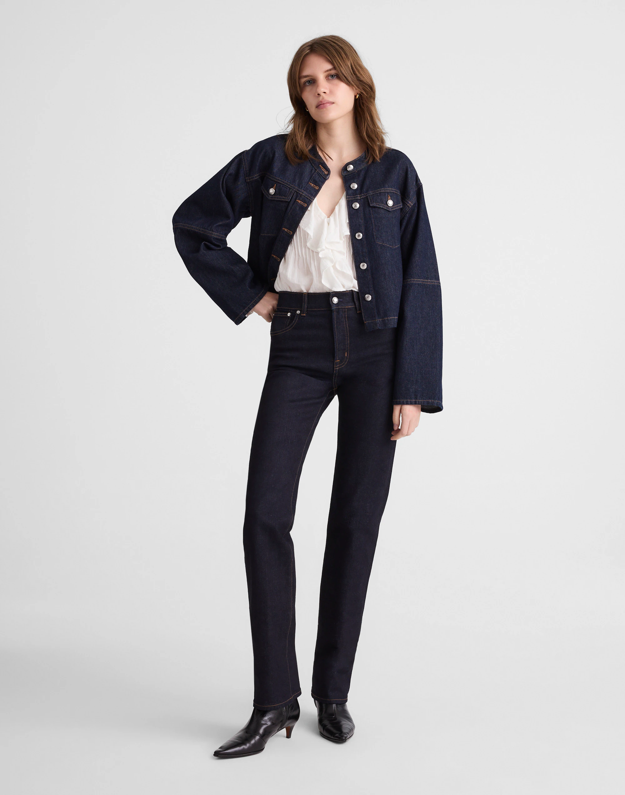 Madewell X Kaihara Selvedge Denim Longline Straight Jean