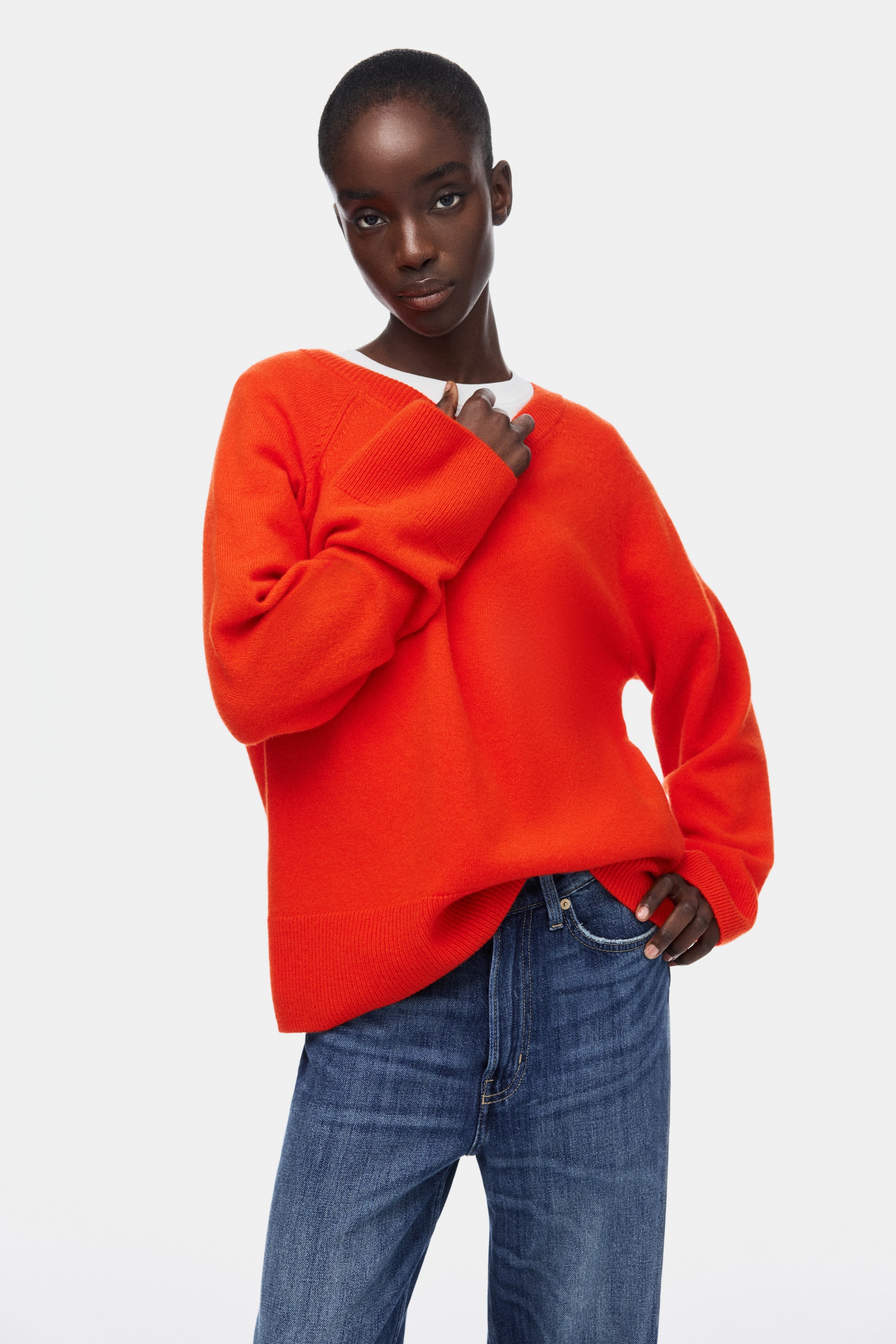 Oversized Wool Sweater - Gray