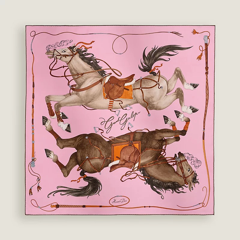 Herm&egrave;s, Grand Galop Scarf 90