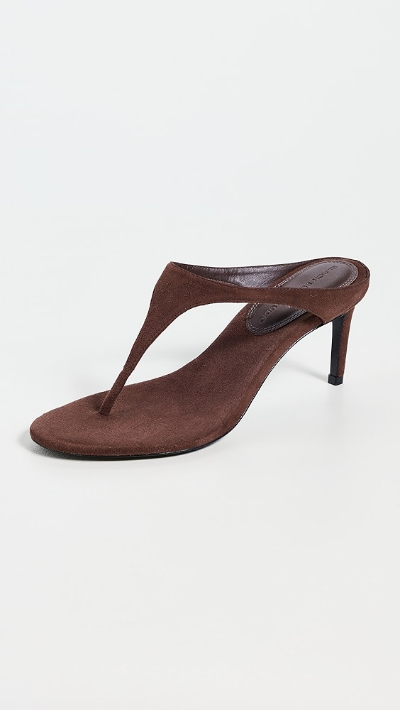 Black Suede Studio Laurel Sandals 70mm