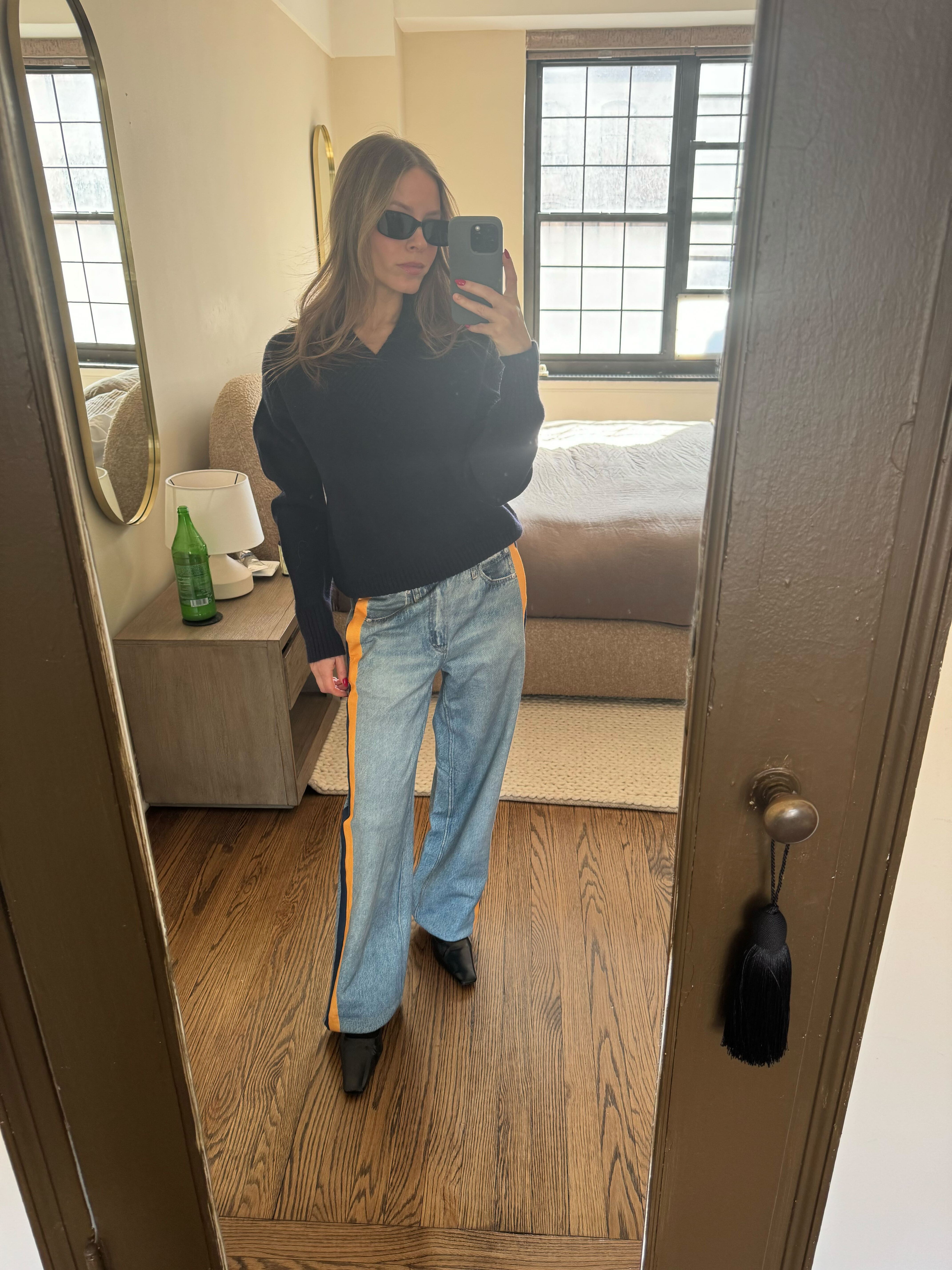 nikki wears rag &amp; Bone miramar pants