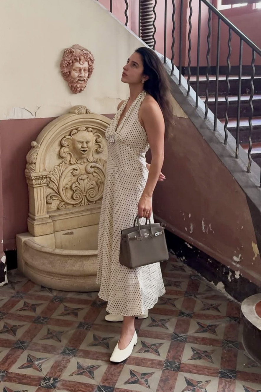 Bettina Looney wearing a DOEN dress