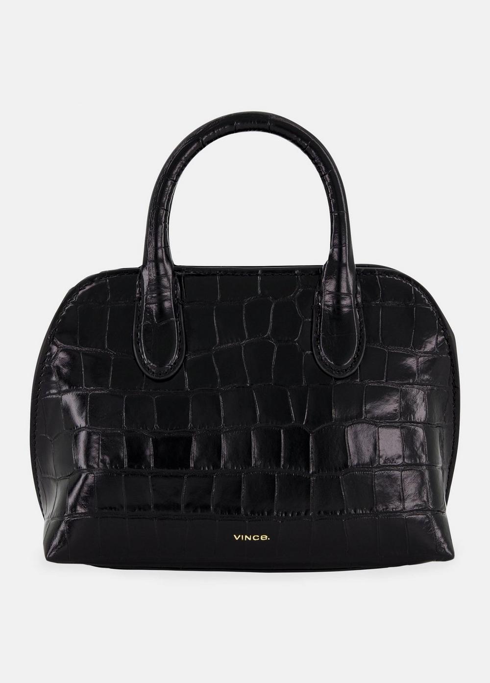 Delphine Croc-Embossed Leather Mini Bag