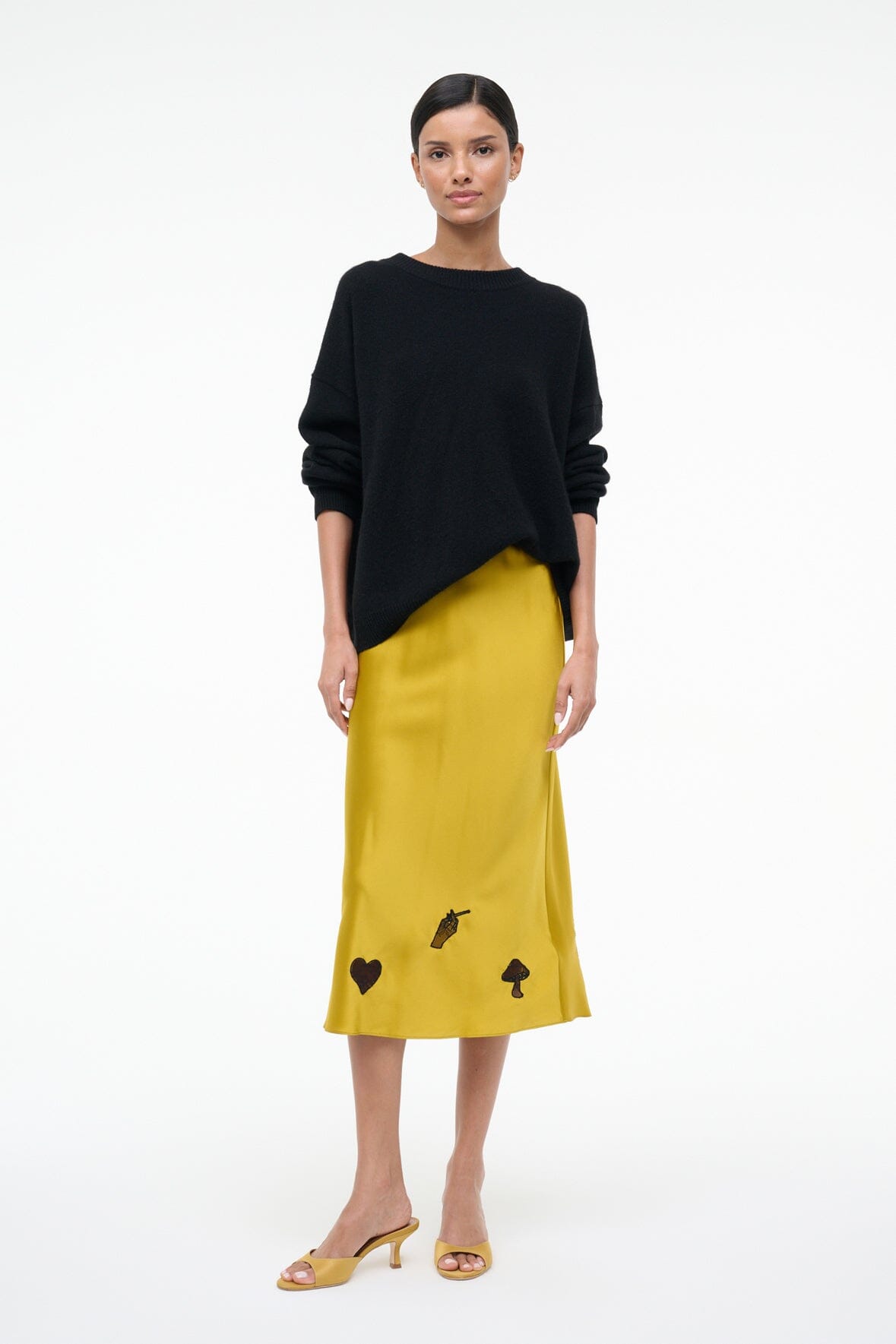 Kin Silk Skirt | Turmeric - Turmeric / Xs