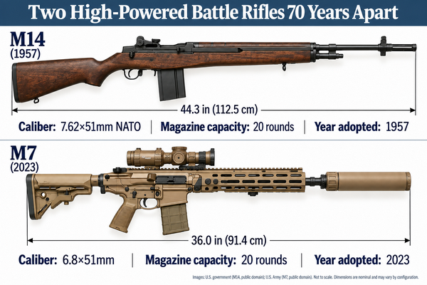 Comparison of M14 and M7